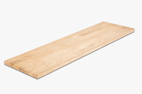 Solid wood edge glued panel Оak A/B 26 mm, full lamella, customized DIY